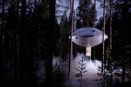 Treehotel in Sweden UFO