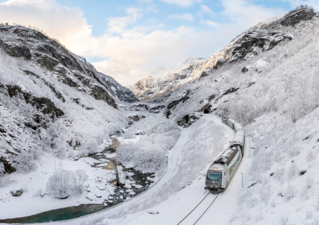Flåmsbana Winter - Train